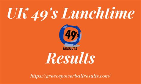 lunchtime results old